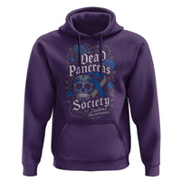 Funny Diabetes Type 1 Awareness Hoodie Dead Pancreas Society Sugar Skull - Wonder Print Shop