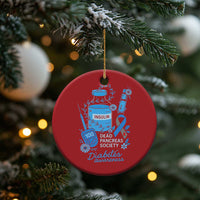 Dead Pancreas Society Christmas Ornament Funny Diabetes Awareness Insulin T1D Support - Wonder Print Shop