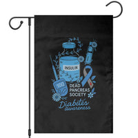 Dead Pancreas Society Garden Flag Funny Diabetes Awareness Insulin T1D Support - Wonder Print Shop