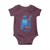 Dead Pancreas Society Baby Onesie Funny Diabetes Awareness Insulin T1D Support - Wonder Print Shop