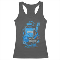 Dead Pancreas Society Racerback Tank Top Funny Diabetes Awareness Insulin T1D Support - Wonder Print Shop