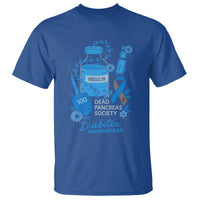 Dead Pancreas Society T Shirt Funny Diabetes Awareness Insulin T1D Support - Wonder Print Shop