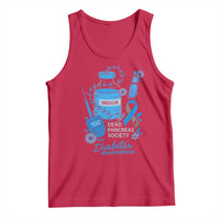 Dead Pancreas Society Tank Top Funny Diabetes Awareness Insulin T1D Support - Wonder Print Shop