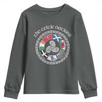 The Celtic Nations Youth Sweatshirt Vintage The Seven Celtic Nations Flag