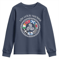 The Celtic Nations Youth Sweatshirt Vintage The Seven Celtic Nations Flag