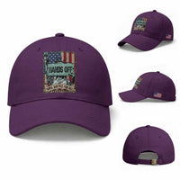 Funny Hands Off With Justice For All Baseball Cap Statue Of Liberty American Flag