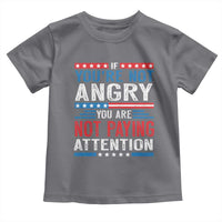 If You Are Not Angry You Are Not Paying Attention Toddler T Shirt Vintage Stars And Stripes