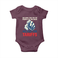 One More Time For The People In The Back We Pay The Tariffs Baby Onesie Pointing Hand