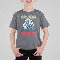 One More Time For The People In The Back We Pay The Tariffs T Shirt For Kid Pointing Hand