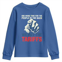 One More Time For The People In The Back We Pay The Tariffs Youth Sweatshirt Pointing Hand