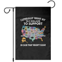 I Literally Want My Tax Dollars To Support National Parks Garden Flag In Case That Wasn't Clear Vintage American Map - Wonder Print Shop