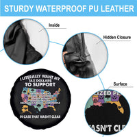 I Literally Want My Tax Dollars To Support National Parks Spare Tire Cover In Case That Wasn't Clear Vintage American Map