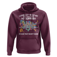 I Literally Want My Tax Dollars To Support National Parks Hoodie In Case That Wasn't Clear Vintage American Map