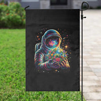 Astronaut Earth Flowers Spaceman Planet Galaxy Universe Garden Flag