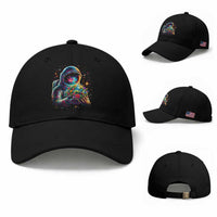 Astronaut Earth Flowers Spaceman Planet Galaxy Universe Baseball Cap