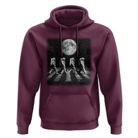 Astronauts Walking In Space Galaxy Moon Planet Hoodie