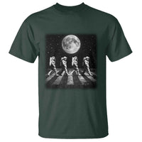 Astronauts Walking In Space Galaxy Moon Planet T Shirt