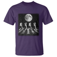 Astronauts Walking In Space Galaxy Moon Planet T Shirt