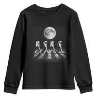 Astronauts Walking In Space Galaxy Moon Planet Youth Sweatshirt
