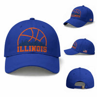Illinois Fan Baseball Cap IL State Basketball Game Day