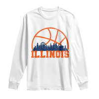 Illinois Fan Long Sleeve Shirt IL State Basketball Game Day