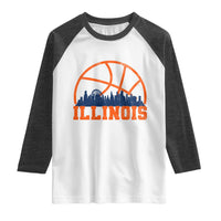 Illinois Fan Raglan Shirt IL State Basketball Game Day