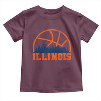 Illinois Fan Toddler T Shirt IL State Basketball Game Day