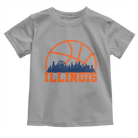 Illinois Fan Toddler T Shirt IL State Basketball Game Day