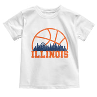 Illinois Fan Toddler T Shirt IL State Basketball Game Day