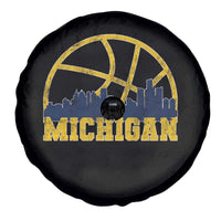Michigan Fan Basketball Grooves Skyline MI State Spare Tire Cover