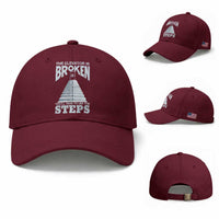 Sobriety Anniversary Sober Baseball Cap The Elevator is Broken You Will Have To Use The Steps