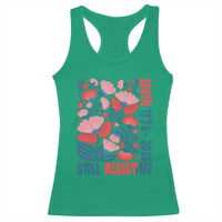 Floral 250th Still Resisting 4th of July 1776 2026 Racerback Tank Top