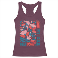 Floral 250th Still Resisting 4th of July 1776 2026 Racerback Tank Top
