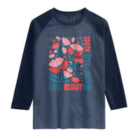 Floral 250th Still Resisting 4th of July 1776 2026 Raglan Shirt