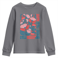 Floral 250th Still Resisting 4th of July 1776 2026 Youth Sweatshirt