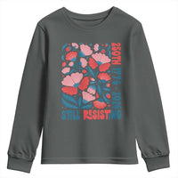 Floral 250th Still Resisting 4th of July 1776 2026 Youth Sweatshirt