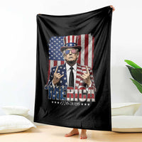 The Nations Leader US 250th Anniversary Throw Blanket Funny 4th of July 1776 2026