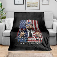 The Nations Leader US 250th Anniversary Throw Blanket Funny 4th of July 1776 2026