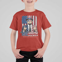 The Nations Leader US 250th Anniversary T Shirt For Kid Funny 4th of July 1776 2026