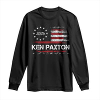 Ken Paxton for Texas Senate Long Sleeve Shirt US Senator Campaign Vintage American Flag