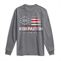 Ken Paxton for Texas Senate Long Sleeve Shirt US Senator Campaign Vintage American Flag