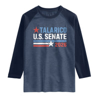 James Talarico US Senate 2026 Raglan Shirt Texas Senate Race Stars and Stripes