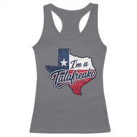 I Am A Talafreako James Talarico Racerback Tank Top US Senate Vintage Texas Map