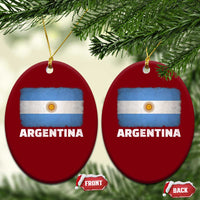 Vintage Argentina Flag Sun of May Argentinian Souvenir Ceramic Ornament