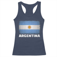 Vintage Argentina Flag Sun of May Argentinian Souvenir Racerback Tank Top