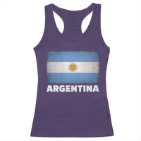Vintage Argentina Flag Sun of May Argentinian Souvenir Racerback Tank Top