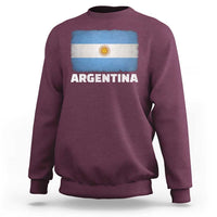 Vintage Argentina Flag Sun of May Argentinian Souvenir Sweatshirt