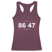 Vintage 8647 Racerback Tank Top US Political FDT Stars And Stripes
