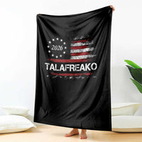 Talafreako James Talarico 2026 Throw Blanket US Senate Texas Vintage American Flag