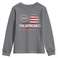 Talafreako James Talarico 2026 Youth Sweatshirt US Senate Texas Vintage American Flag